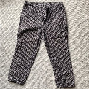 LOFT Black and Tan capris OP original crop